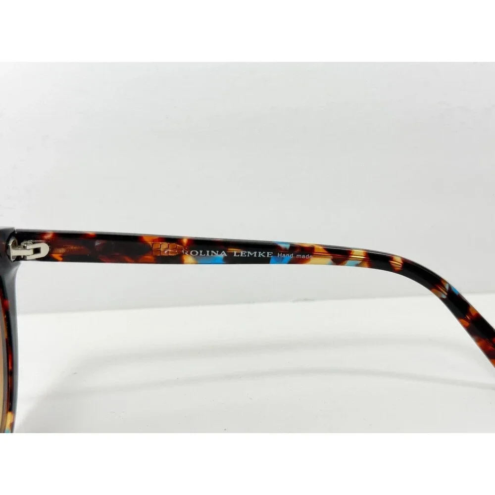 CAROLINA LEMKE CL7728-4 Women's Sunglasses Tortoiseshell Brown 52mm Cat Eye